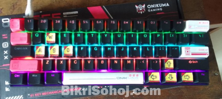 Onikuma G55 RGB Backlit Mechanical Keyboard (Brand New)